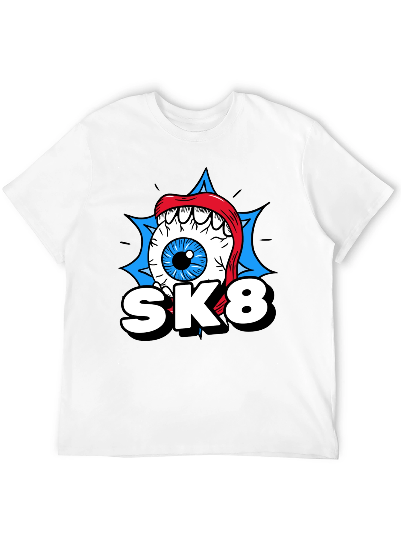 SK8 Eye Graphic T-Shirt - Cool Novelty Tee