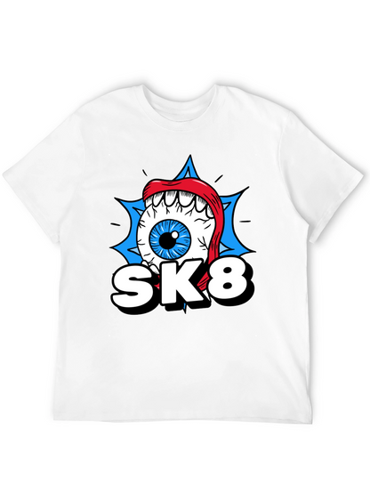 SK8 Eye Graphic T-Shirt - Cool Novelty Tee