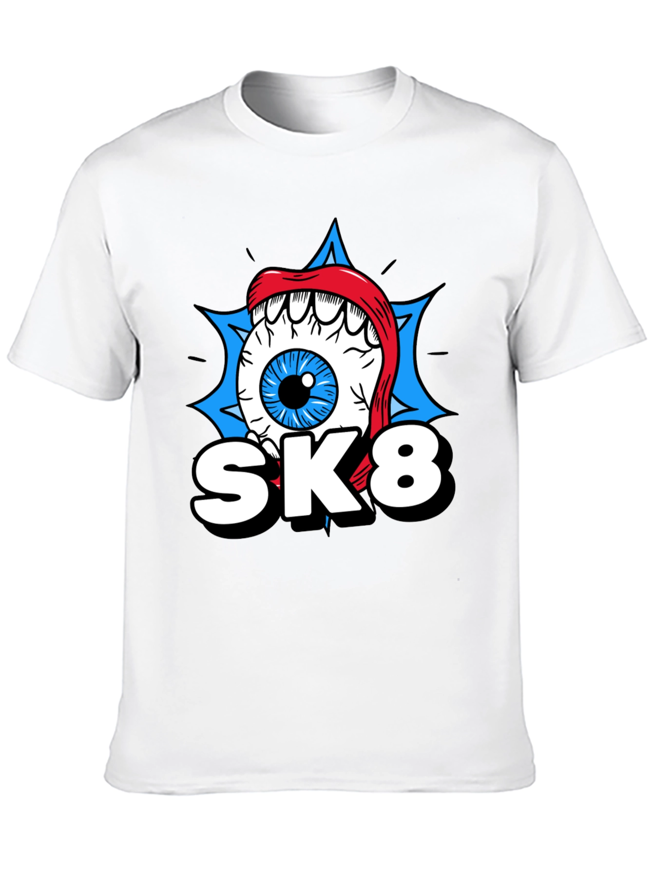 SK8 Eye Graphic T-Shirt - Cool Novelty Tee
