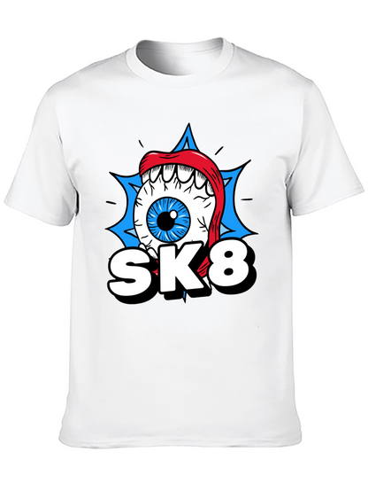 SK8 Eye Graphic T-Shirt - Cool Novelty Tee
