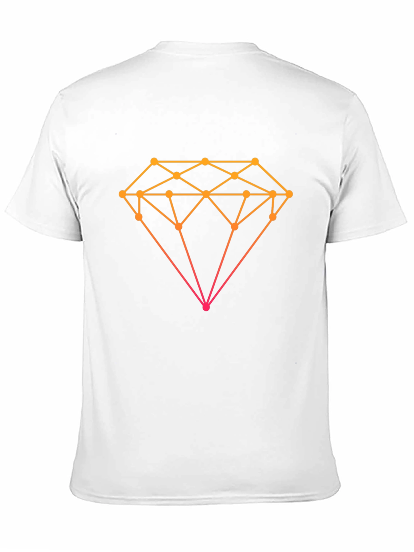 Geometric Diamond Graphic Tee - Stylish Black T-Shirt