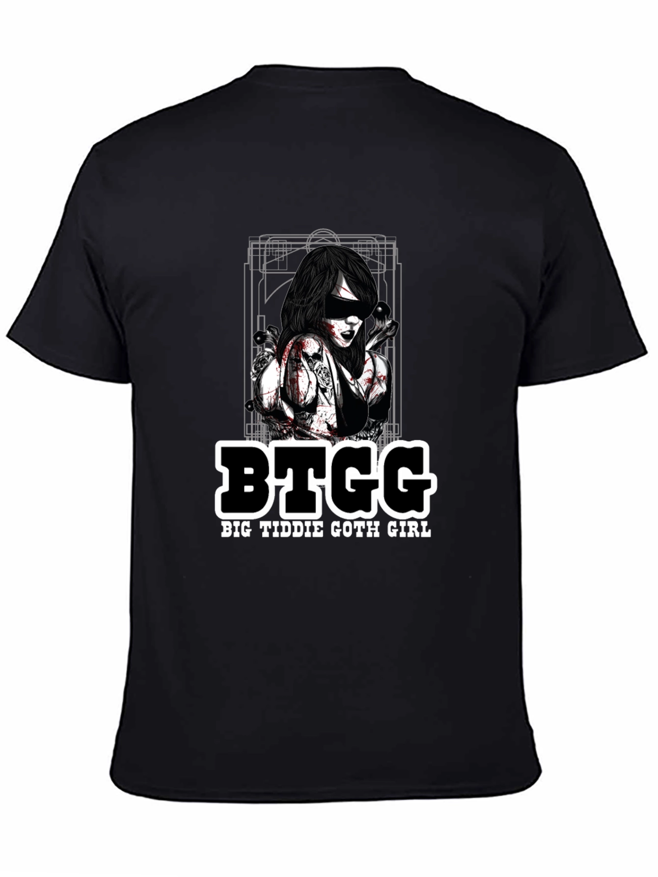 BTGG Big Tiddie Goth Girl Black T-Shirt