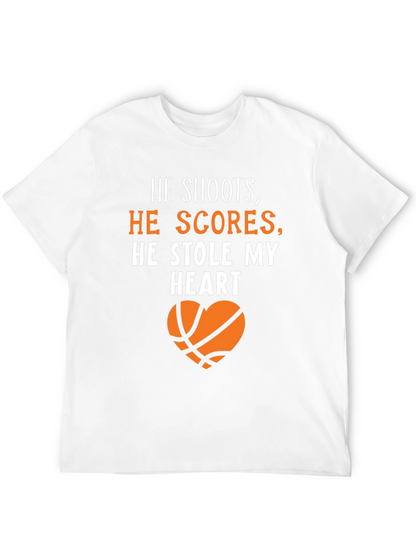 Basketball Lovers T-Shirt: He Stole My Heart