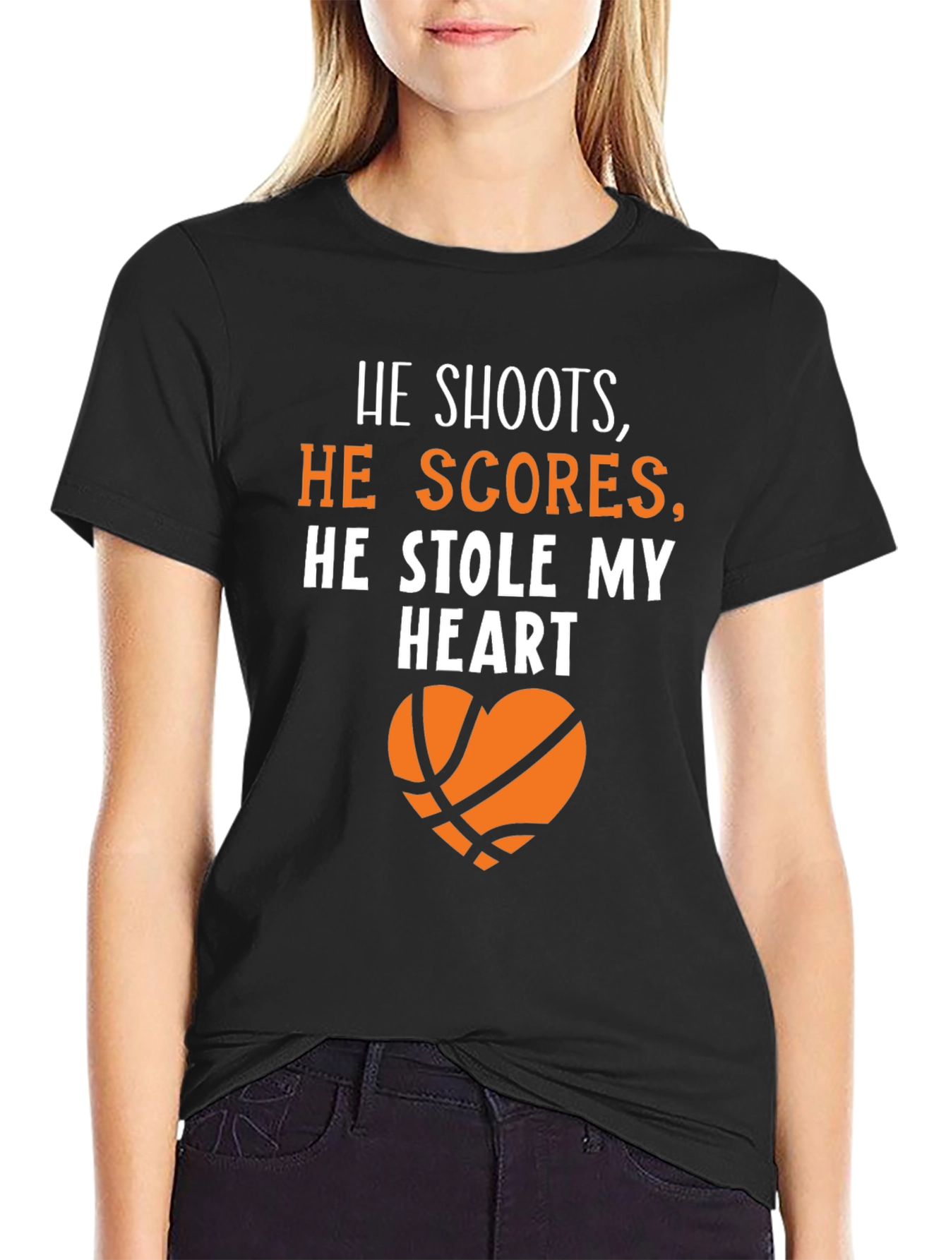 Basketball Lovers T-Shirt: He Stole My Heart