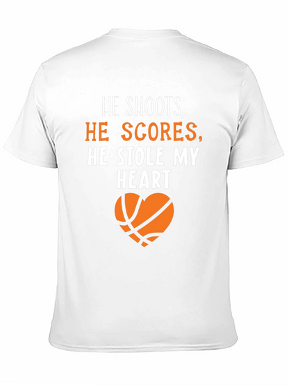 Basketball Lovers T-Shirt: He Stole My Heart