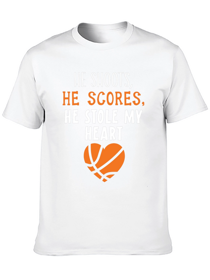 Basketball Lovers T-Shirt: He Stole My Heart