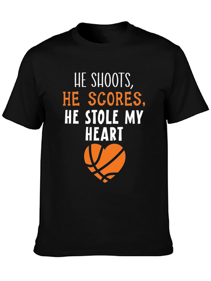 Basketball Lovers T-Shirt: He Stole My Heart
