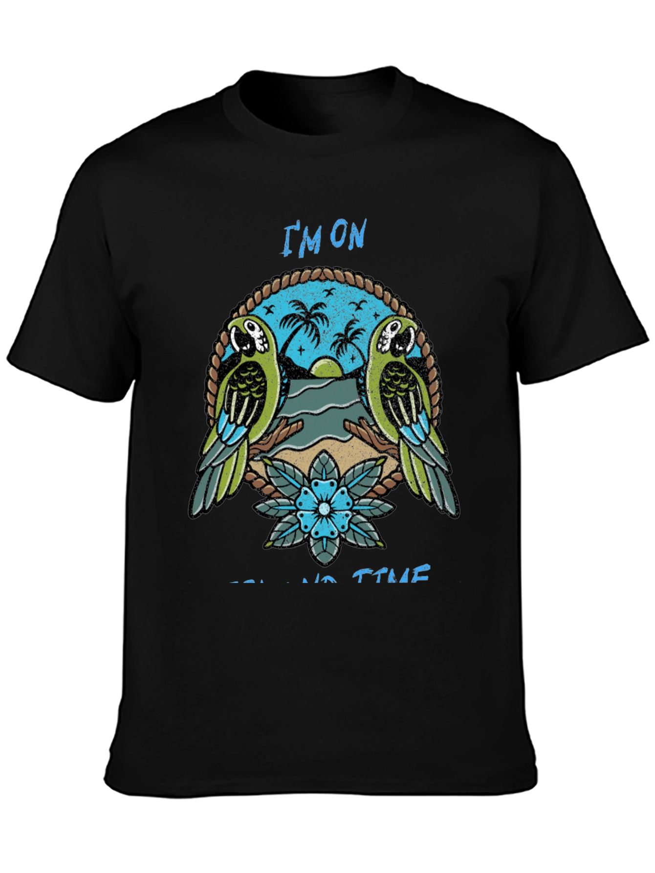 Island Time Graphic Tee - Parrot Paradise T-Shirt