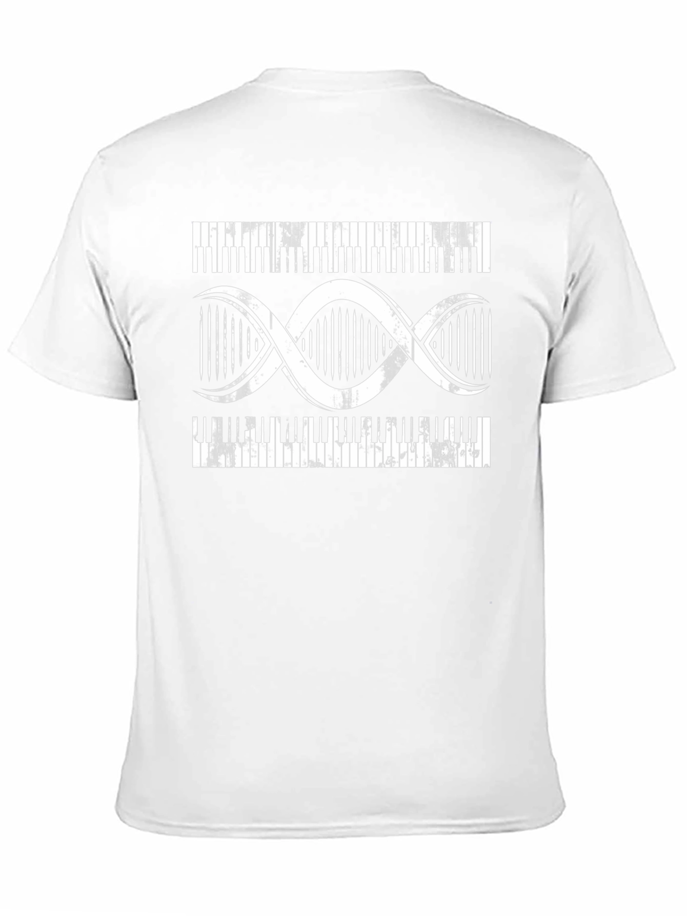 Piano DNA Graphic T-Shirt - Musicians Black Tee