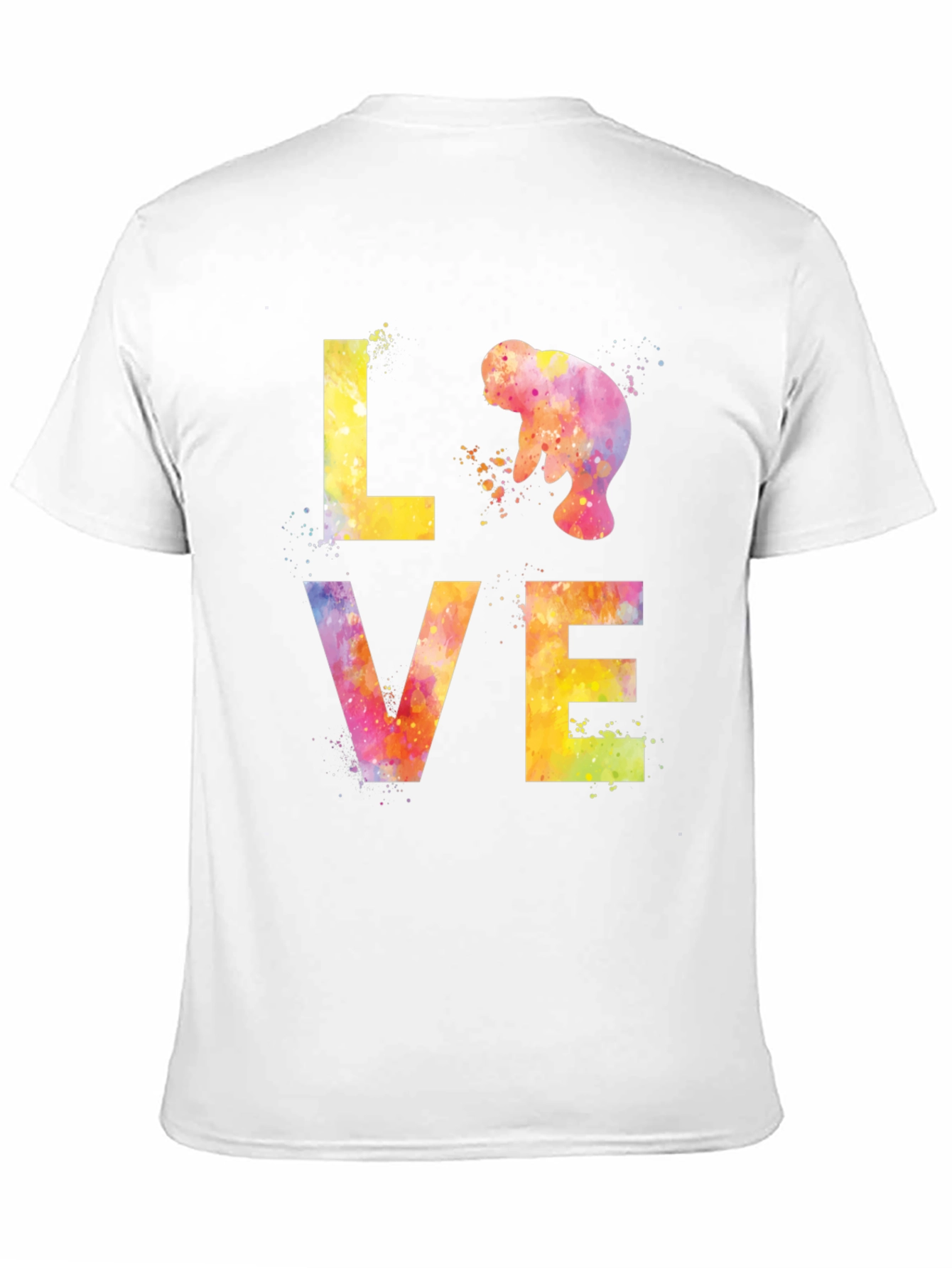 Manatee Love Watercolor T-Shirt