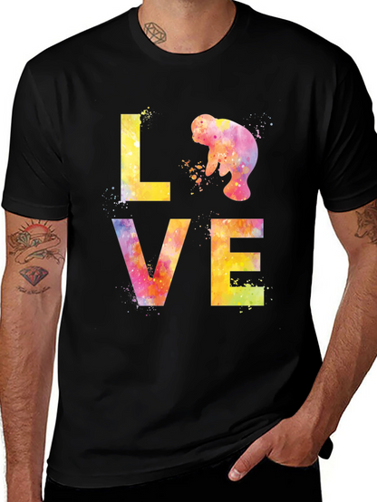 Manatee Love Watercolor T-Shirt