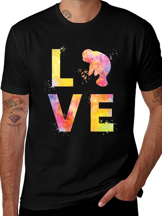 Manatee Love Watercolor T-Shirt