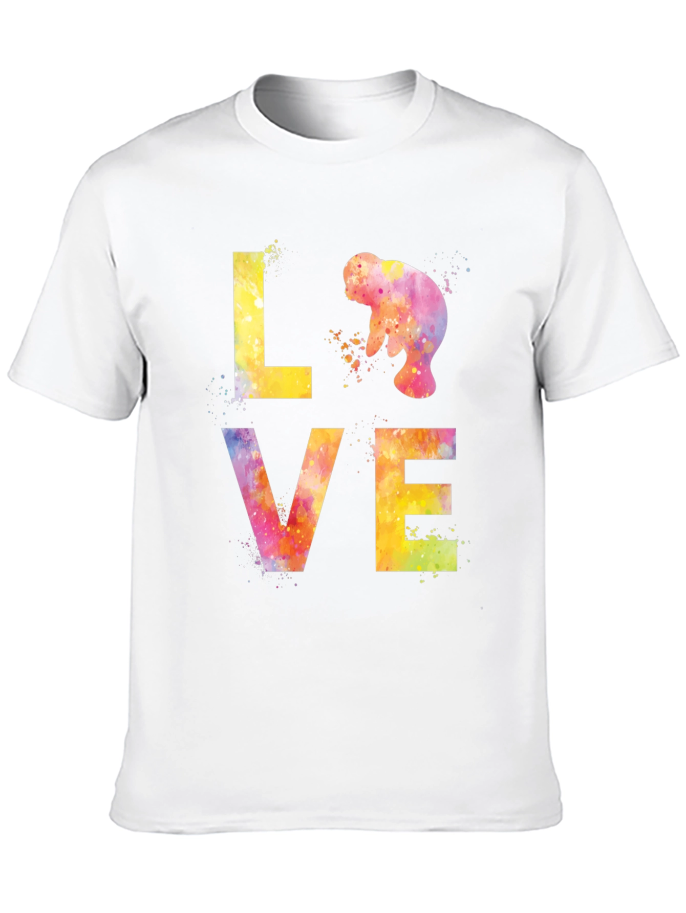 Manatee Love Watercolor T-Shirt