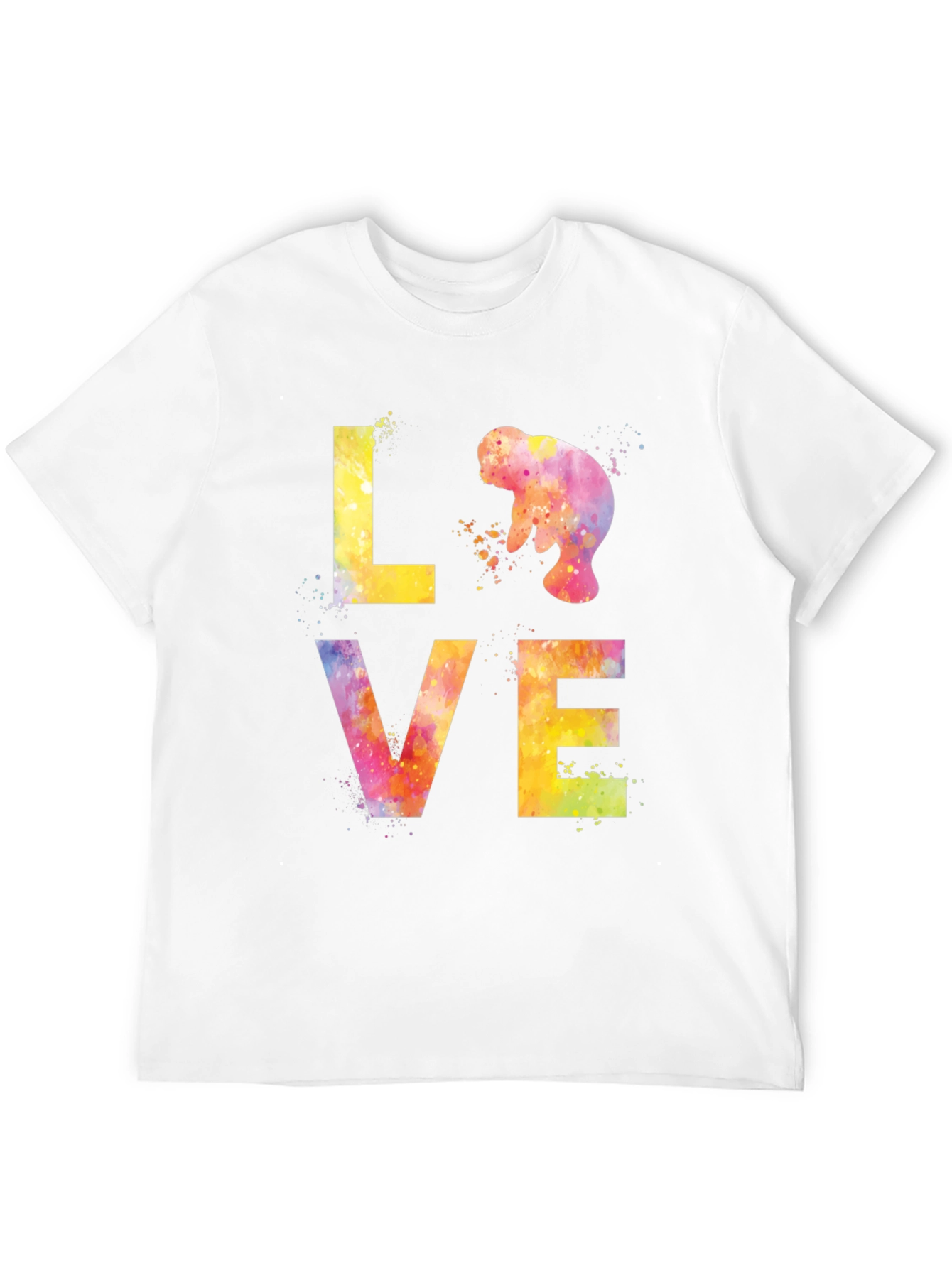 Manatee Love Watercolor T-Shirt