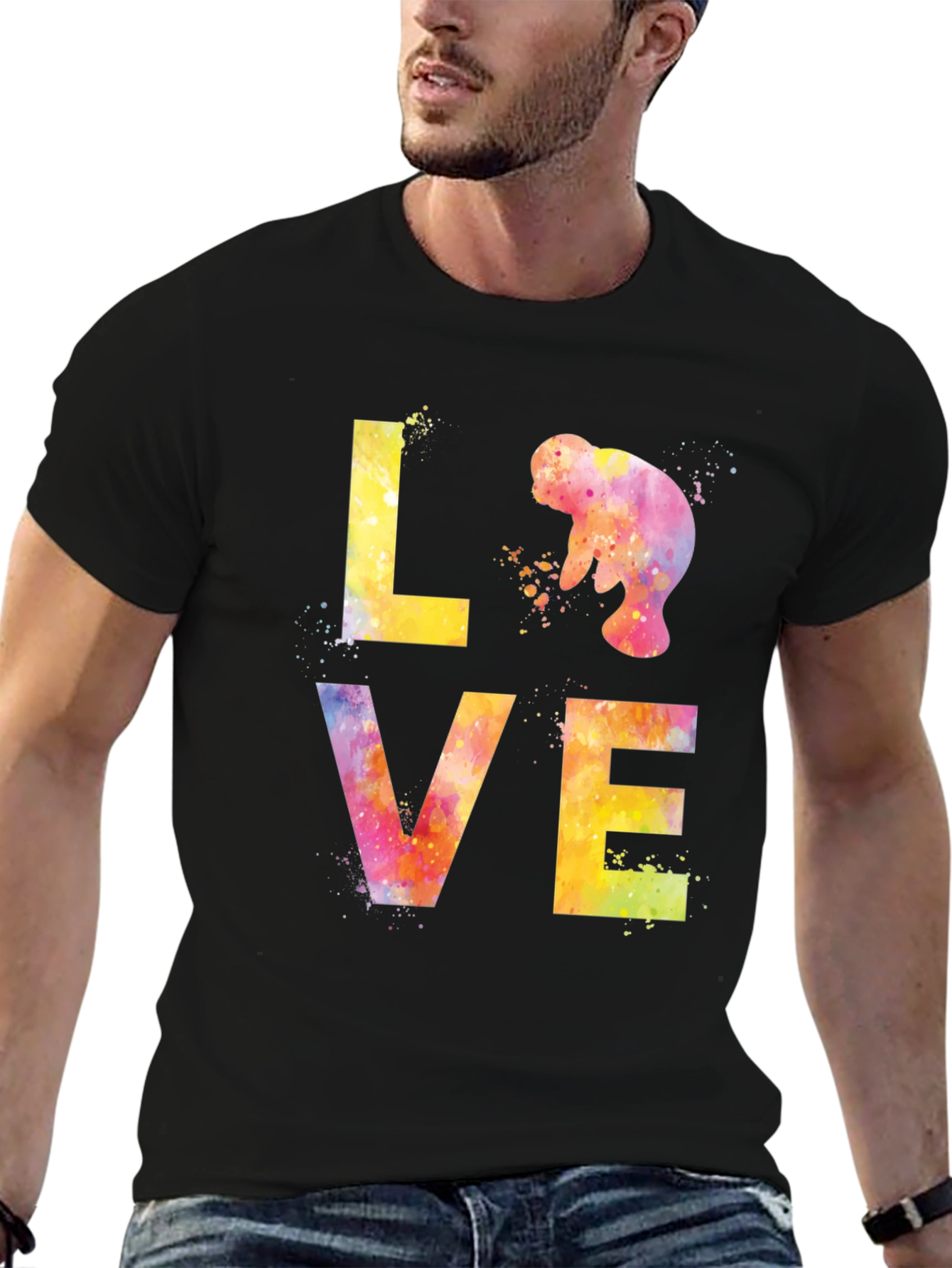 Manatee Love Watercolor T-Shirt