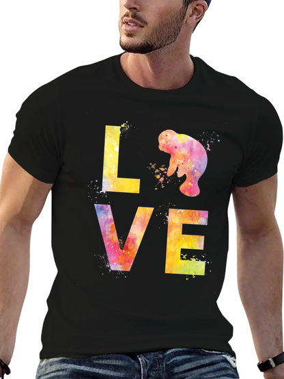 Manatee Love Watercolor T-Shirt
