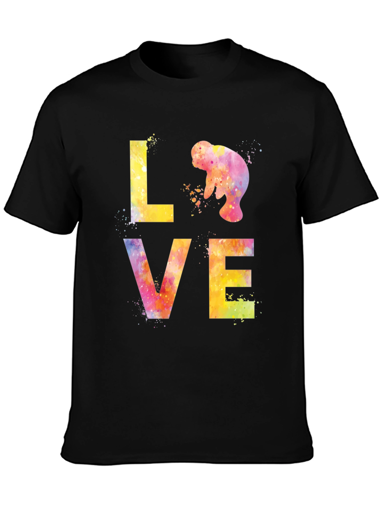 Manatee Love Watercolor T-Shirt