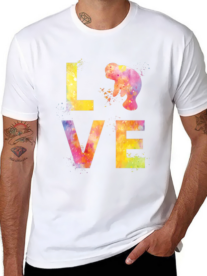 Manatee Love Watercolor T-Shirt