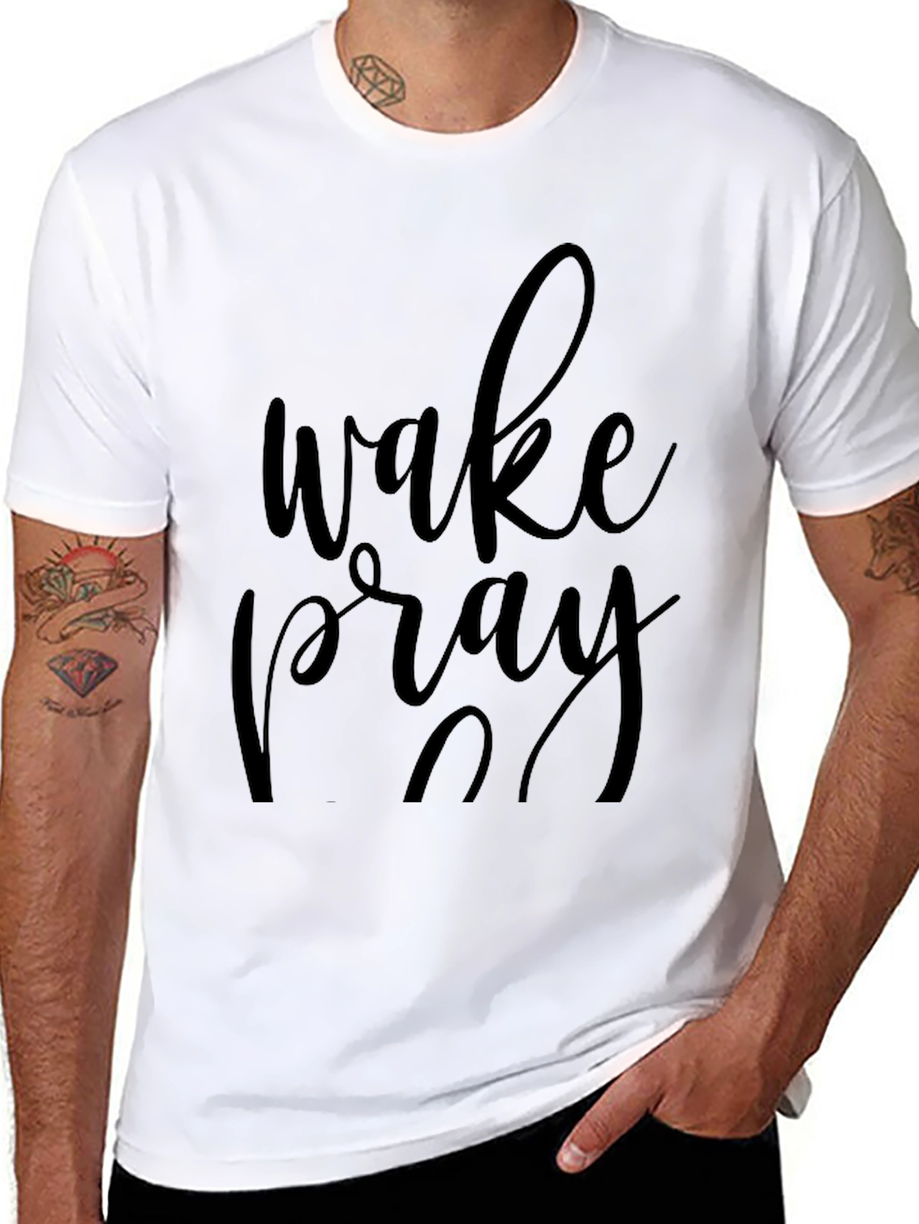 Wake Pray Slay Black T-Shirt