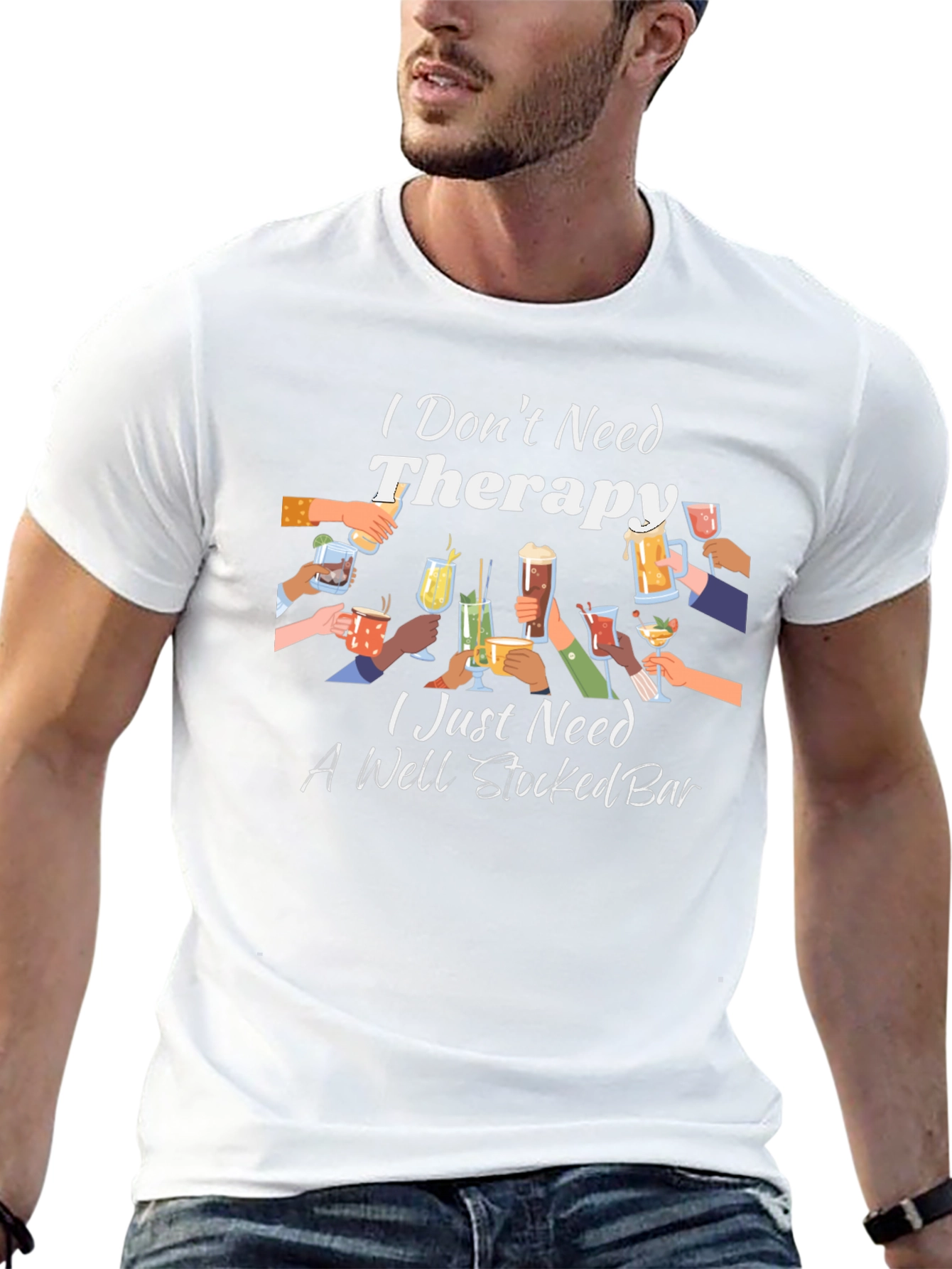 Therapy? I Need a Well Stocked Bar T-Shirt