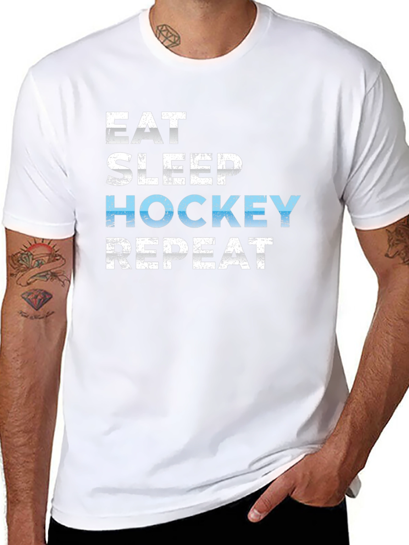 Eat Sleep Hockey Repeat T-Shirt