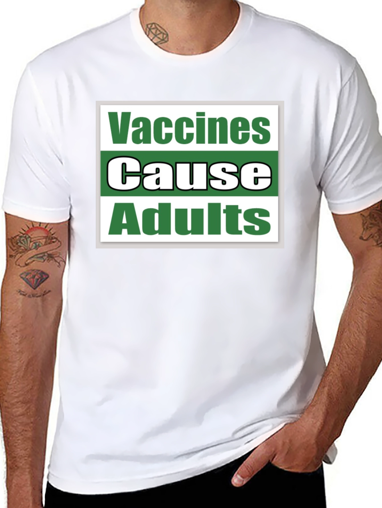 Vaccines Cause Adults T-Shirt Funny Sarcastic Tee