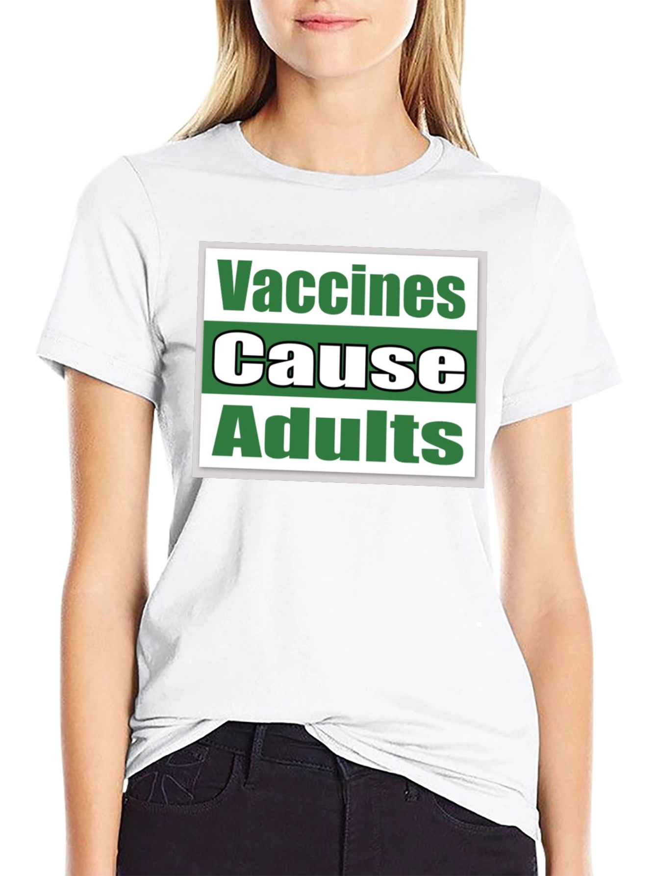 Vaccines Cause Adults T-Shirt Funny Sarcastic Tee