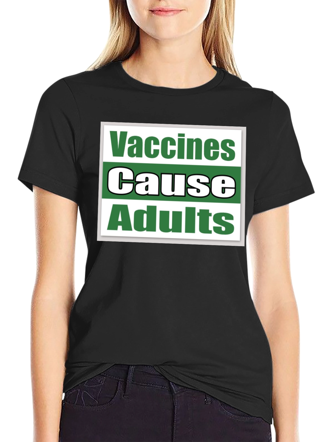 Vaccines Cause Adults T-Shirt Funny Sarcastic Tee