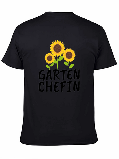 Garten Chefin Sunflower Graphic T-Shirt - Black
