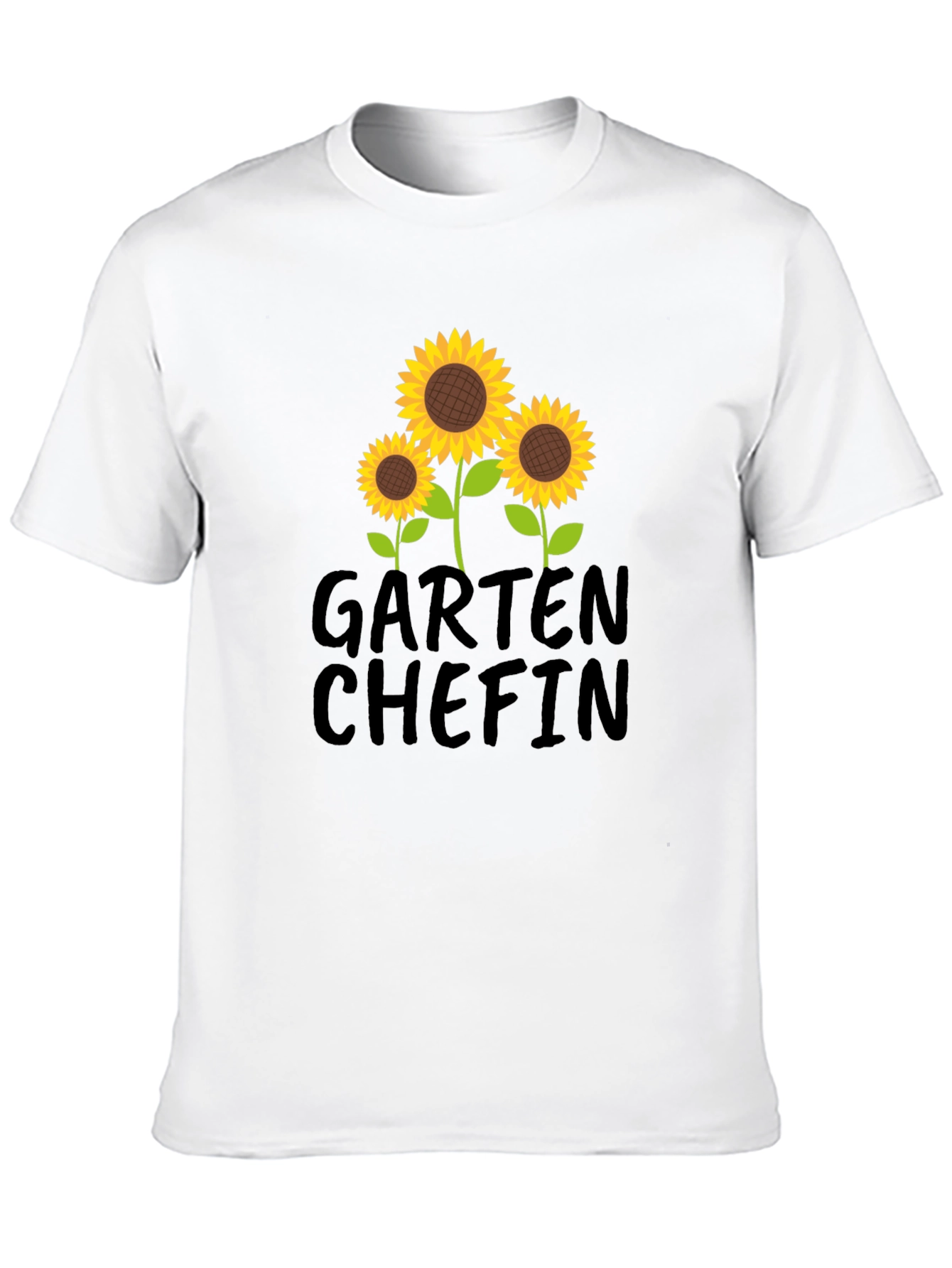 Garten Chefin Sunflower Graphic T-Shirt - Black