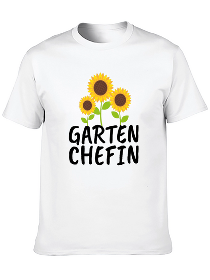 Garten Chefin Sunflower Graphic T-Shirt - Black