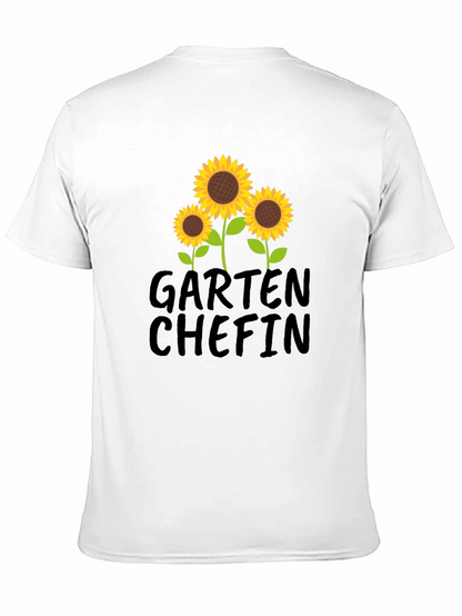 Garten Chefin Sunflower Graphic T-Shirt - Black
