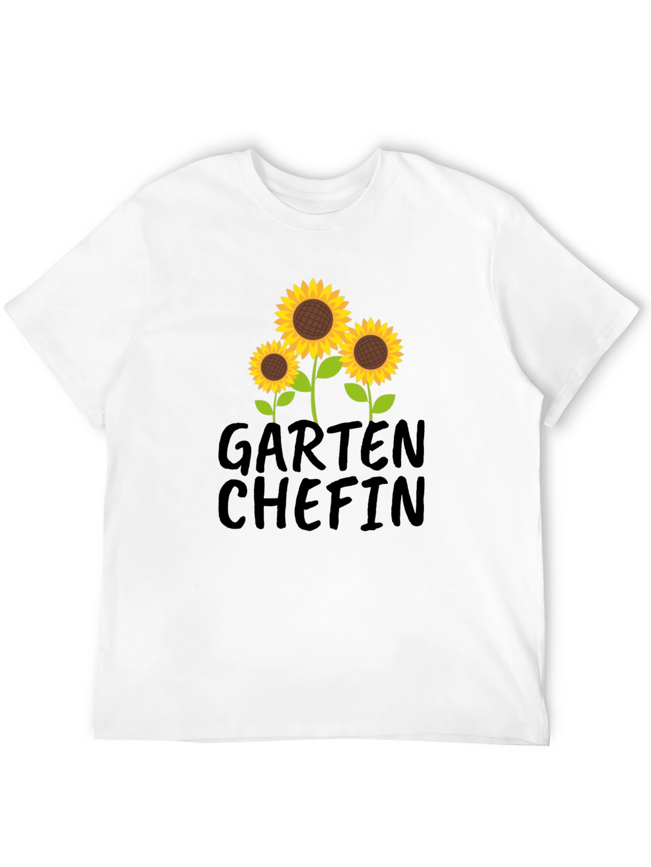 Garten Chefin Sunflower Graphic T-Shirt - Black