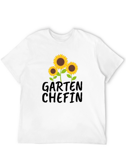 Garten Chefin Sunflower Graphic T-Shirt - Black