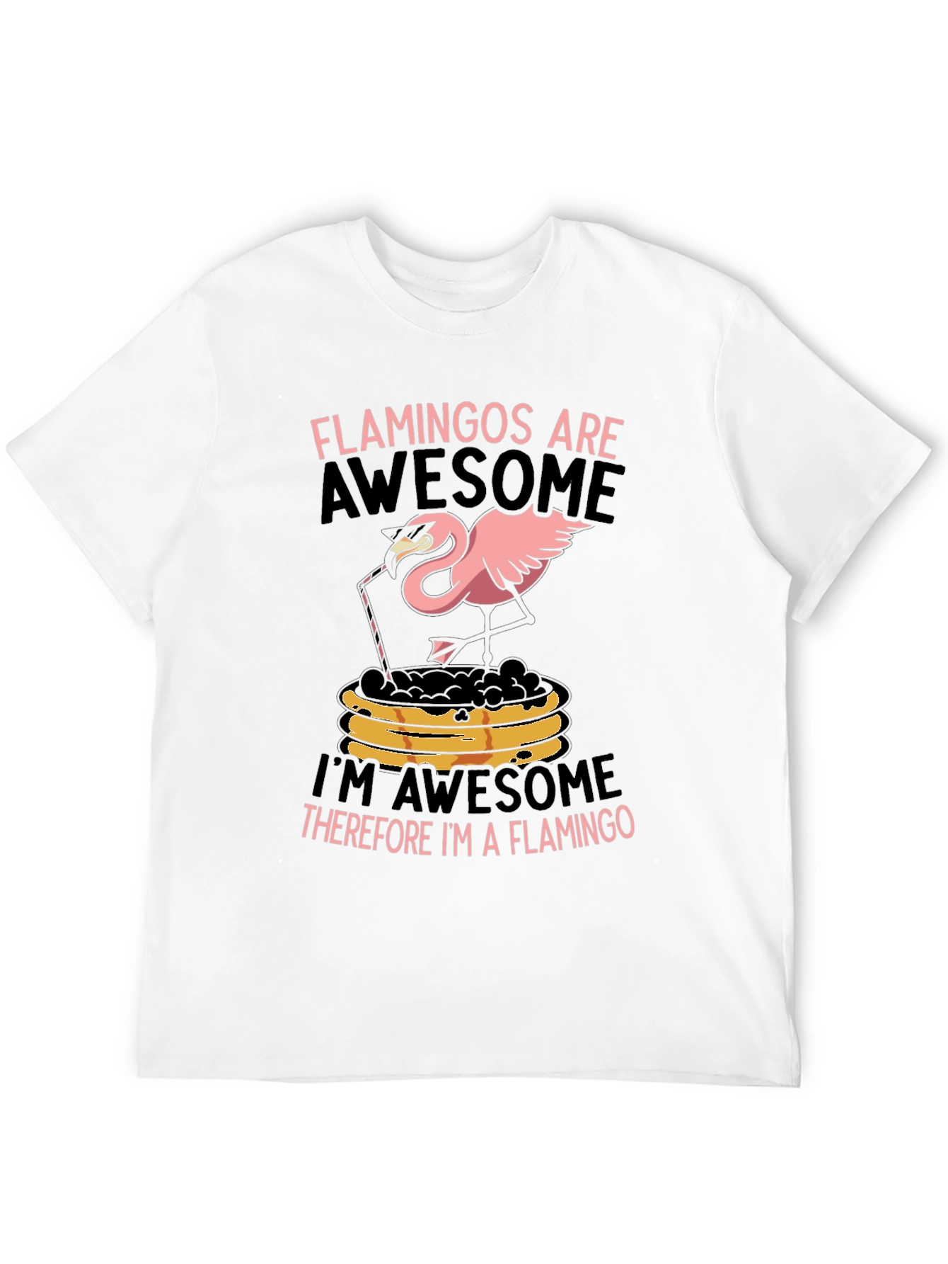 Flamingo Graphic Tee - Funny Pink Bird T-Shirt