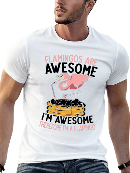 Flamingo Graphic Tee - Funny Pink Bird T-Shirt