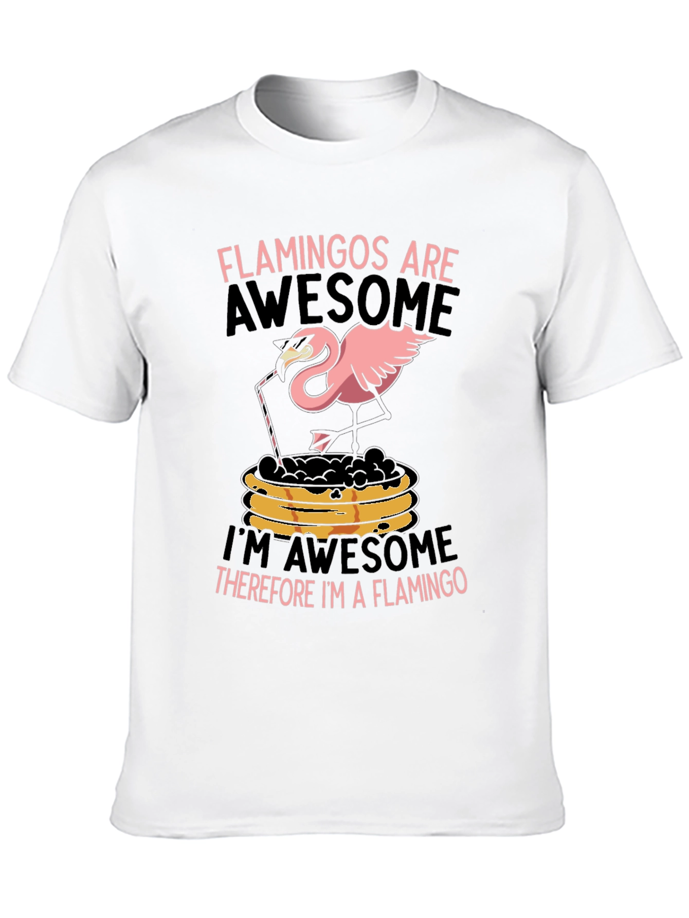 Flamingo Graphic Tee - Funny Pink Bird T-Shirt