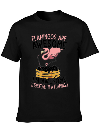 Flamingo Graphic Tee - Funny Pink Bird T-Shirt