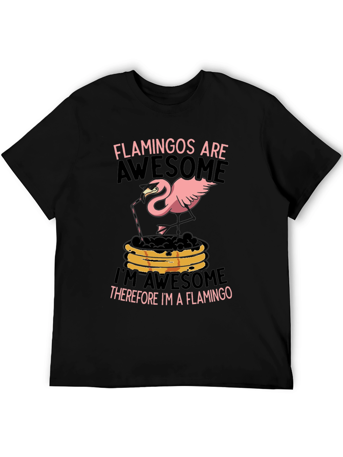 Flamingo Graphic Tee - Funny Pink Bird T-Shirt