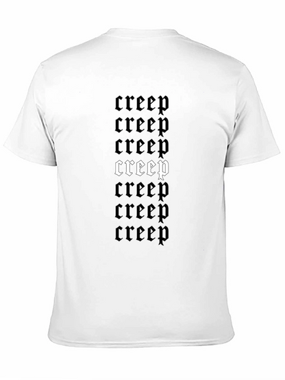 Creep Graphic Tee - Gothic Style Black T-Shirt