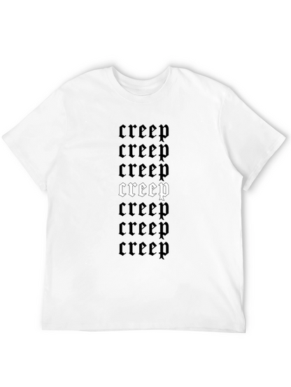 Creep Graphic Tee - Gothic Style Black T-Shirt