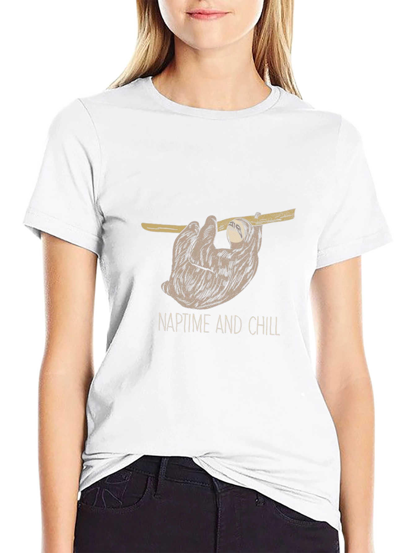 NaptTime And Chill Sloth Graphic T-Shirt
