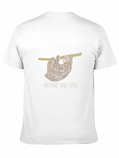 NaptTime And Chill Sloth Graphic T-Shirt