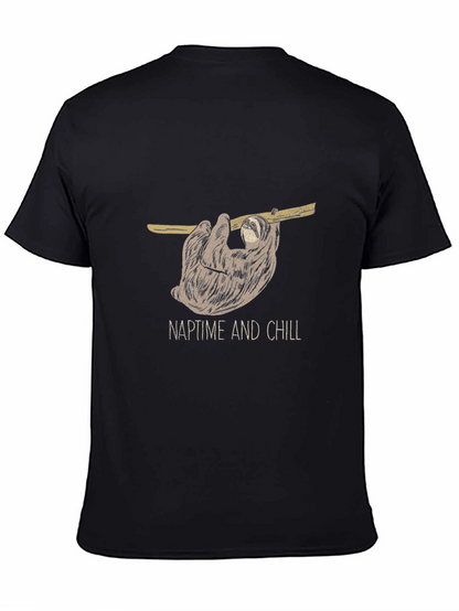 NaptTime And Chill Sloth Graphic T-Shirt