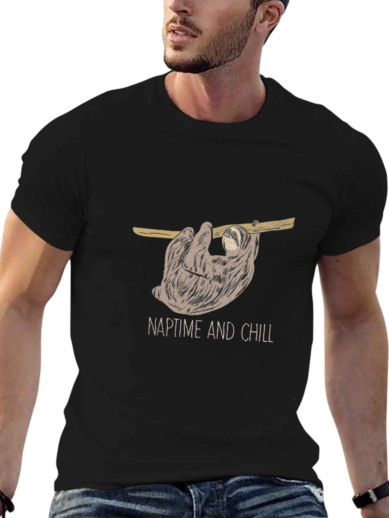 NaptTime And Chill Sloth Graphic T-Shirt