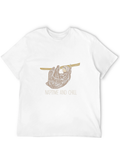 NaptTime And Chill Sloth Graphic T-Shirt