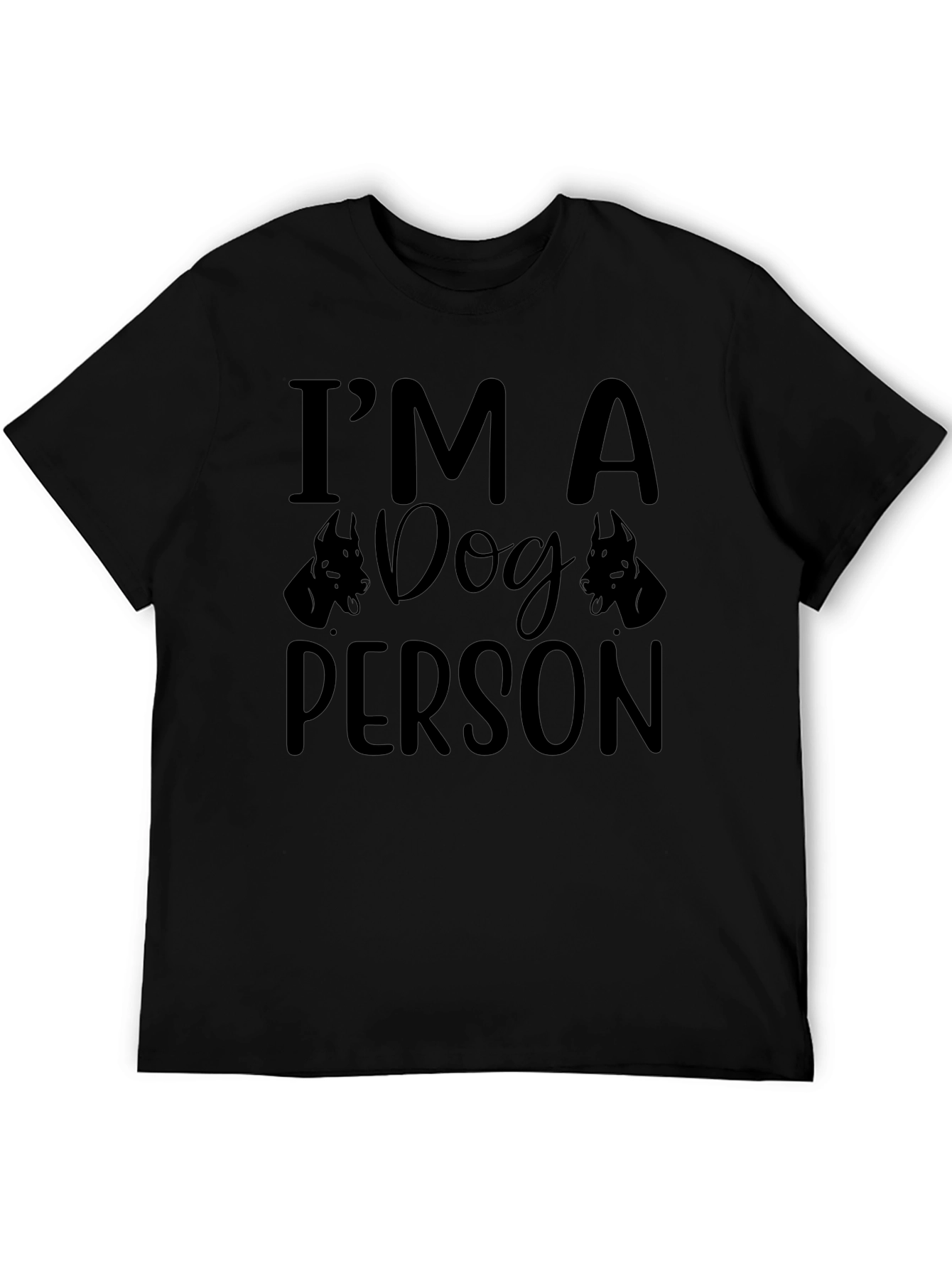 Im A Dog Person Black Graphic Tee