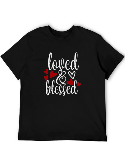 Loved & Blessed Graphic Tee - Black