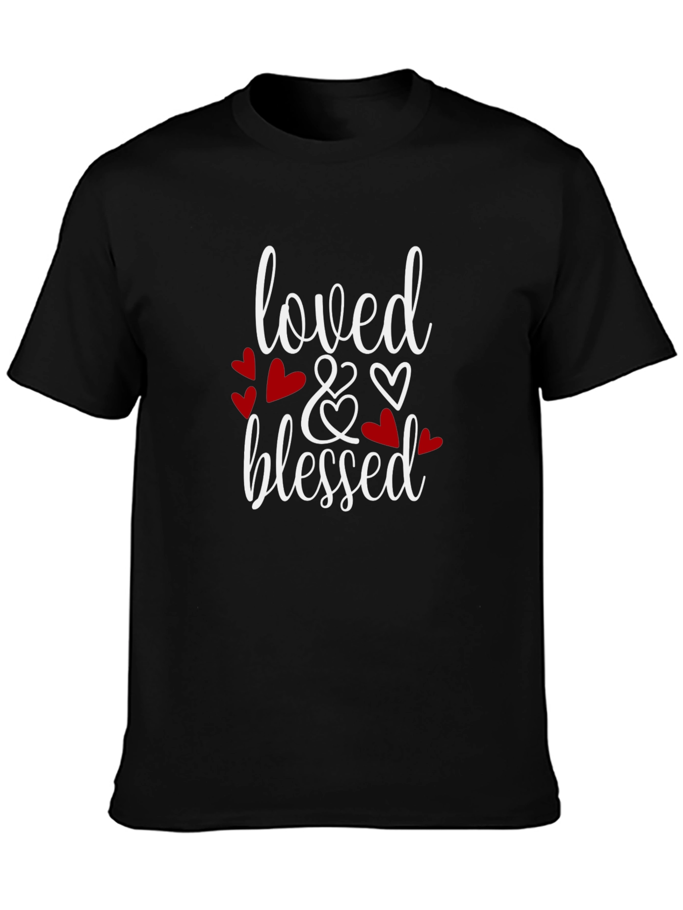 Loved & Blessed Graphic Tee - Black