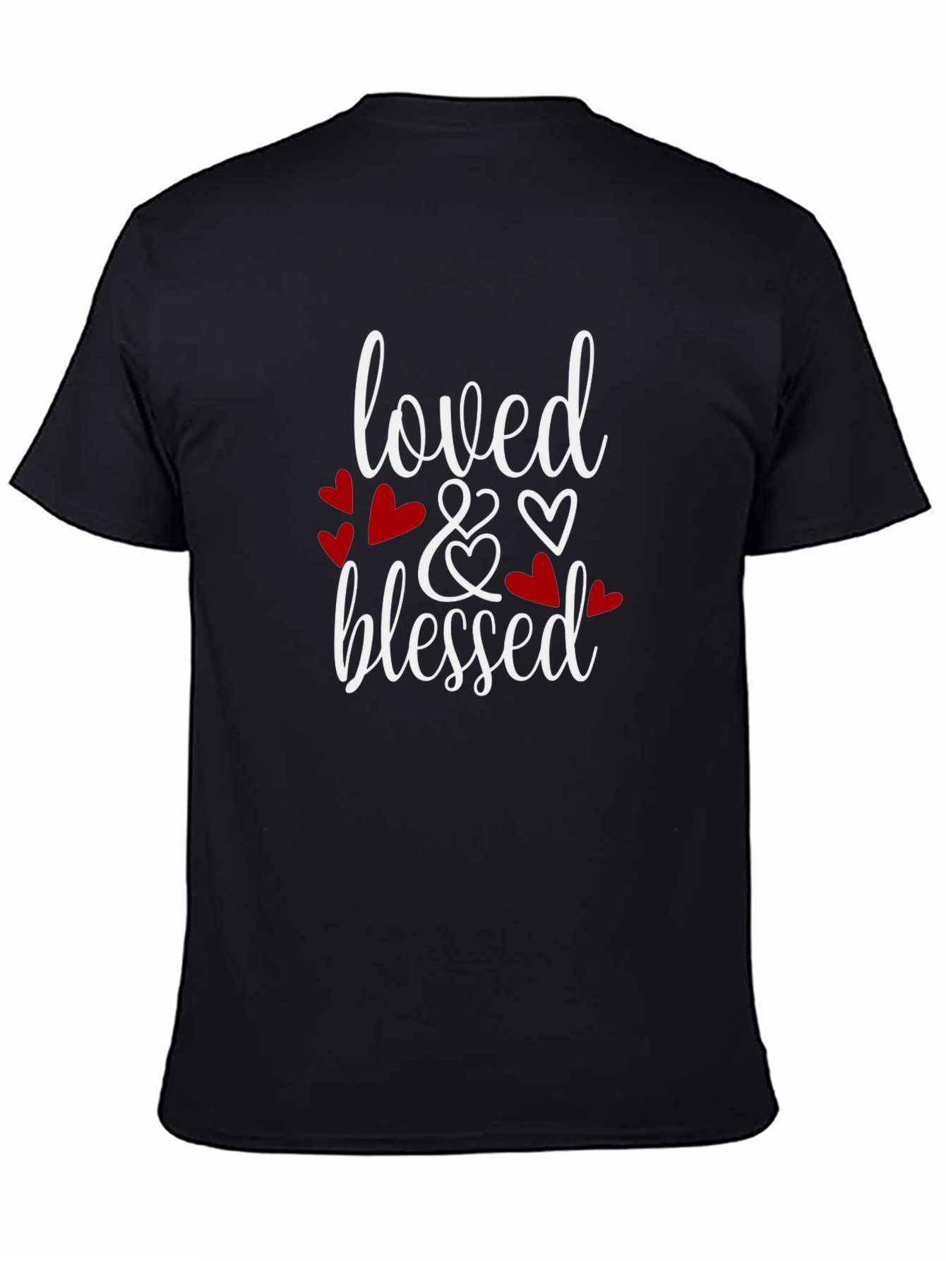 Loved & Blessed Graphic Tee - Black